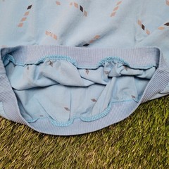 VTG 80s Street Scene Geometric Shirt M Banded Bottom Blouson Retro Dad