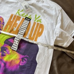 2Pac T-Shirt Mens Size Medium White Keep Ya Head Up Graphic Rap Hip Hop 2023