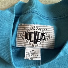 Vintage Dockers T Shirt Teal Made In USA Sz M (12-14) NWT See Description