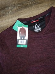 NWT Gerry Men’s Long Sleeve Crew Sweater Size XL Red Maroon