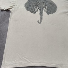Vintage 90s Elephant Shirt Mens L Safari Wildlife Nature Art
