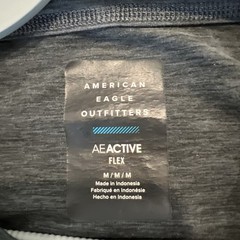 American Eagle Shirt T-Shirt Outfitters Active Flex Gray Medium