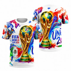 Custom World Cup 2026 3D All Over Print Men All Sizes Shirt TD1601