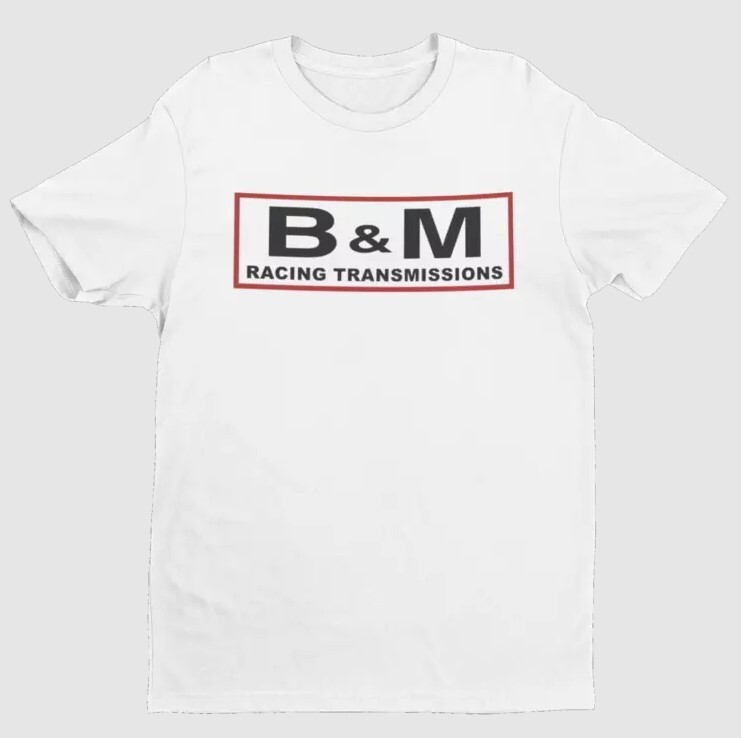B&M Hydro-Stick Transmisson (654A) T-Shirts, White 100%Cotton.
