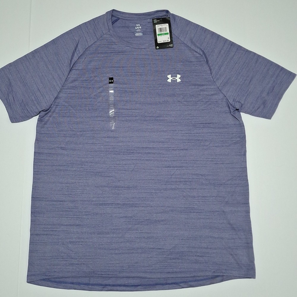 Under Armour 1377843-561 Mens’ (L) Tiger Tech 2.0 T-Shirt, Starlight/White