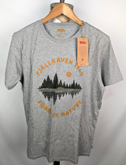 NWT FJALLRAVEN Forest Mirror T-Shirt Sz M Short Sleeve Organic Cotton Sample