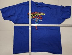 Superman DC Comics T-Shirt Vintage 2006 Distressed Blue Graphic Tee 2XL