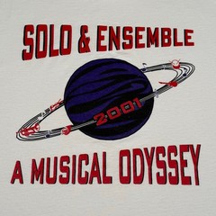 Vintage 2001 Solo & Ensemble Musical Odyssey T Shirt White Band Large