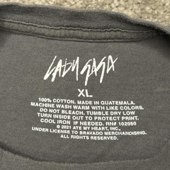 Lady Gaga Shirt Mens XL Gray Born This Way Graphic Tee Motorcycle Album Art