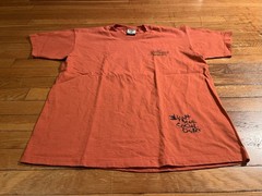 VINTAGE Jillian’s Boston Billiards Mao Tse Tung Quote Shirt Men’s L Orange 90s