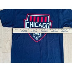 Chicago Bears NFL Team Apparel Young Mens Navy Blue T-Shirt Football Size Medium