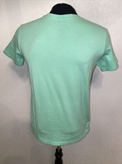 Dutch Bros Coffee T- Shirt Large green Peace Sign Flower Power Hippie Love Work