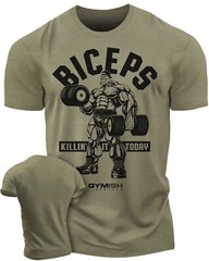 032. BICEPS Killin’ It Funny Workout Gym T-Shirt for Men