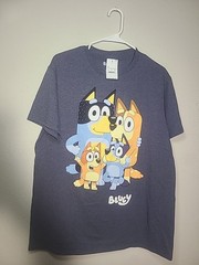 Bluey New Adult T-Shirt -Chilli Bandit Bingo Bluey XL New! With Tags