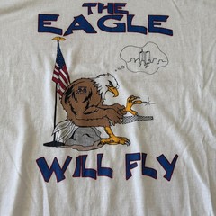Vintage Y2K Post 9/11 “The Eagle Will Fly” 2001 T Shirt XL