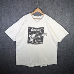 Vintage Antones Shirt Mens XL White 90s Home Of The Blues Portrait Art Jazz USA