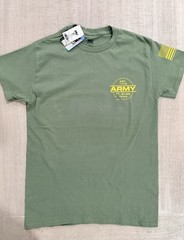 “United States Army Ft Bliss, TX 1775” Double Sided Green T Shirt – Sz XL – NWT