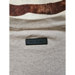 Essentials Fear Of God Men’s FW’23 S/S Tonal Logo Tee NC3 Core Heather Small