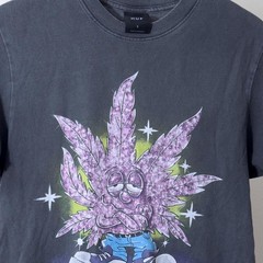 HUF Crystal Buddy Black Wash T-Shirt size Small