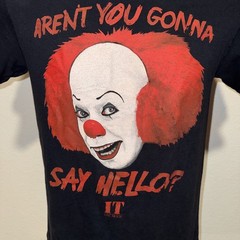Stephen King IT Pennywise Clown T-Shirt Small Horror Movie Graphic Tee Halloween