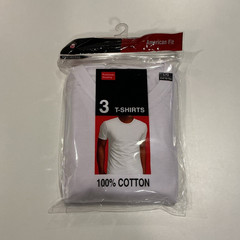 Marco Giovanni 3-Pack Men’s L White Cotton Knit Crew Neck Tagless T-Shirts