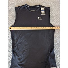 NWT Under Armour Men’s Size XL Black Sleeveless Compression Shirt (0882)