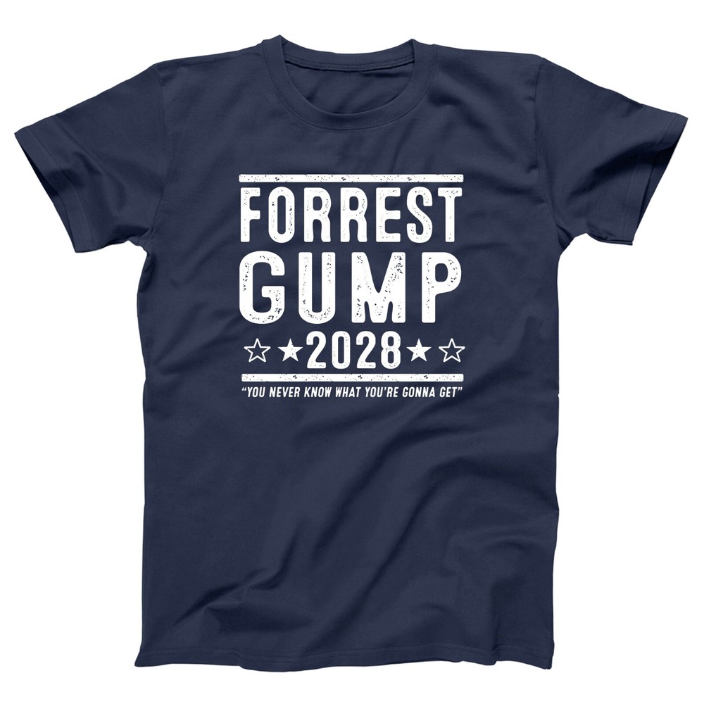 Forrest Gump 2028 Election – funny 90s comedy movie Xs-5x Unisex Soft Tshirt