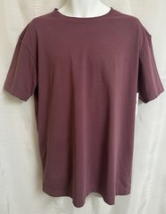 NWT Dalix Unisex Men’s L Plum 100% Cotton Loose Fit T-Shirt Short Sleeve NEW