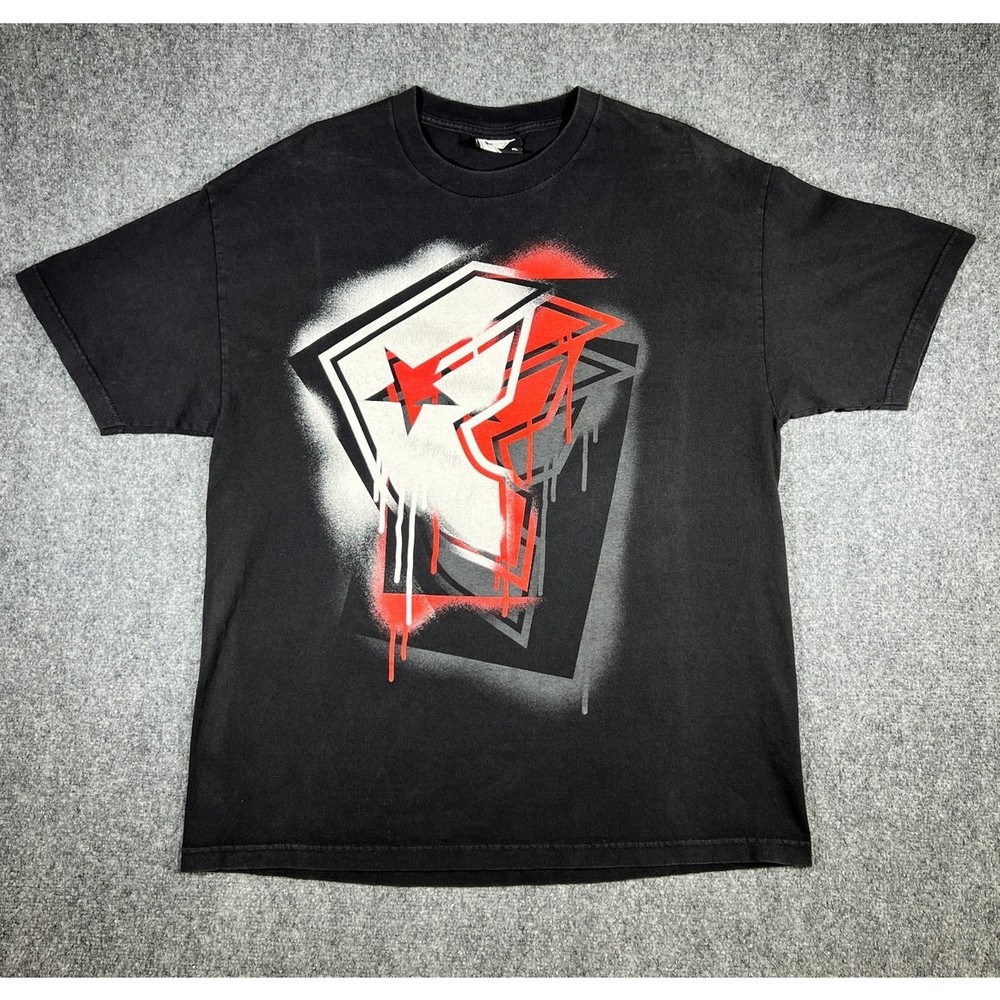 Y2K Famous Stars & Straps T-Shirt XL Black Streetwear