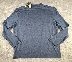 G.H. Bass & Co Men’s Long Sleeve Shirt Pullover Crewneck Size XXL Blue Wicking