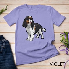 Cute Tri-Color Cavalier King Charles Spaniel Premium Unisex T-shirt