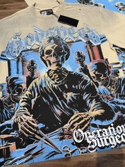 2026 Summer Godspeed Skeleton surgeon printing Tee Mens Cotton T-shirt