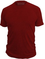 Gym Life® BLANK Tee Men’s Athletic T-Shirt Work Out Exercise Fitness Shirt Red