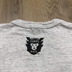 Human Made Shirt Mens XL Gray Heart Logo Graphic Tee Streetwear Japan Cotton