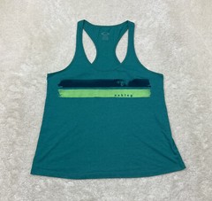 Oakley Teens Size L Sleeveless Green Racerback Muscle Tee Tank Top