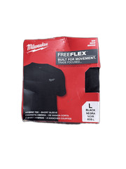 Milwaukee Men’s Large Black Cotton/Polyester Short-Sleeve Hybrid Work T-Shirt