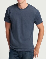 Mens Plain GREEN RED BLUE GREY BLACK Tri-Blend Next Level Crew Neck Tee T-Shirt