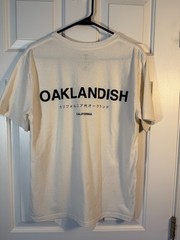 Oaklandish Modern Type Tee Ecru (Size M – 100% Cotton – Classic Fit)