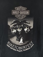 Harley Davidson 2003 Biketoberfest TShirt Eagle New Smyrna Beach FL Men’s XL