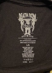 Dr Dre The Chronic NWT Large L Black T-Shirt Tee Death Row Records Short Sleeve