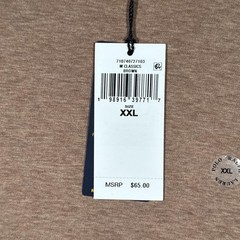 Polo Ralph Lauren Shirt Mens 2XL Brown Custom Slim Fit Polo Bear Classics Tee