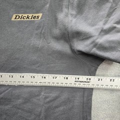 Dickies Men Shirt M Gray Camo Logo Graphic Print Short Sleeve Crew Neck NWT