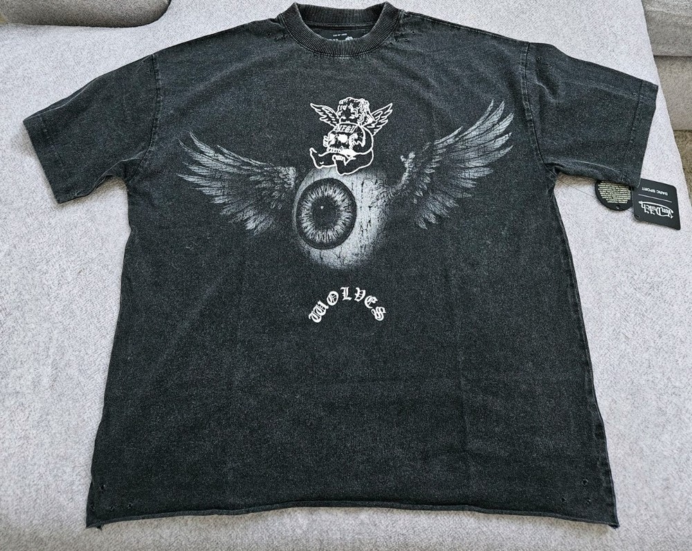 Darc Sport x Von Dutch Flight Club Distressed Tee Wolf Gray Medium