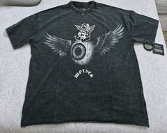 Darc Sport x Von Dutch Flight Club Distressed Tee Wolf Gray Medium