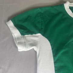 EIRE Ireland Mens Sz M Soccer Football Rugby Shirt Green White Shamrock #10 Logo
