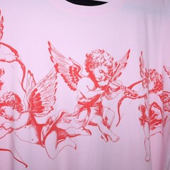 Baby Angels 100% Cotton Woman’s T Shirt Pink/Red Oversized Be My Valentine