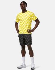 NIKE DRI-FIT RUNNING MILER T-SHRIT TOP MENS SIZE MEDIUM DX0870-731 RUNNING GYM