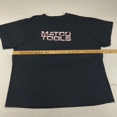 Matco Tools Men Black Graphic T-Shirt Short Sleeve Tool Truck Crew Neck 2XL