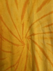 District Threads Men’s Yellow Orange Tie Dye 100% Cotton T-Shirt Size 2XL