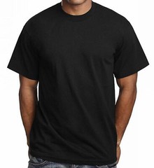 Men 100% Cotton Thick Casual T-Shirt Basic Tee Crew V-Neck White Black S-4XL LOT